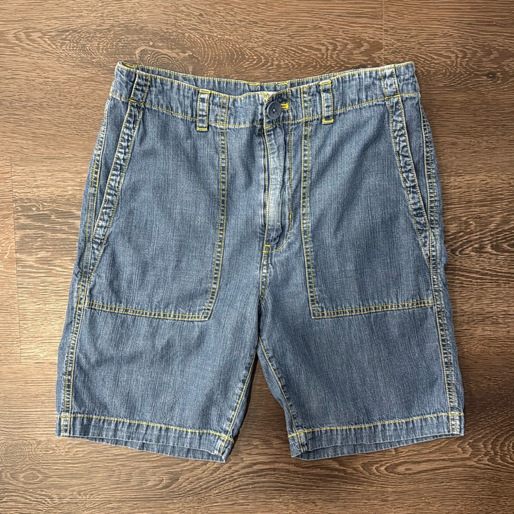 Kule The Chambray Bermuda Short in Denim